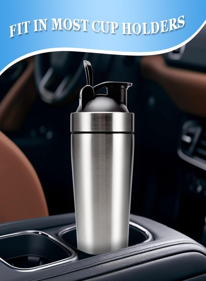VALESKA Stainless Steel Protein Shaker Bottle, 20-Ounces, Insulated, Leak Proof, BPA Free, Dishwasher Safe, Perfect for Gym Workout - Image 5